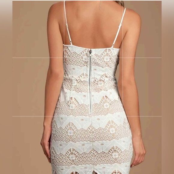 Lulu's White Lace Mini Dress - Picture 2 of 16